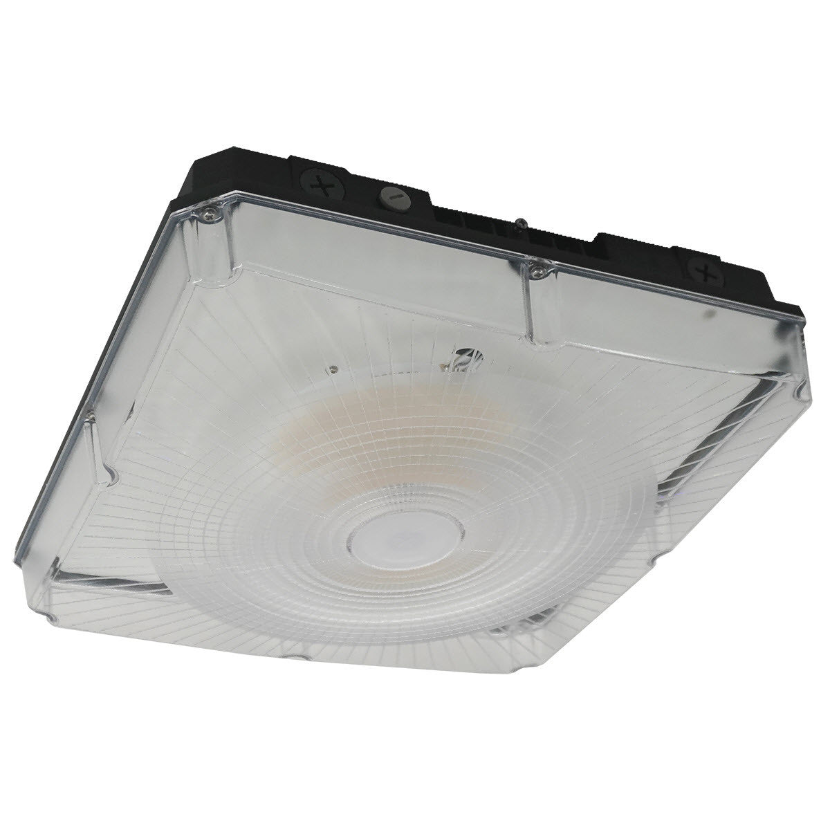 LEDone LOC-13SQCP-MW(25/50/75/100) MCCT(30/40/50)DLV Wattage and Color Selectable 13-Inch LED Square Canopy Light Fixture