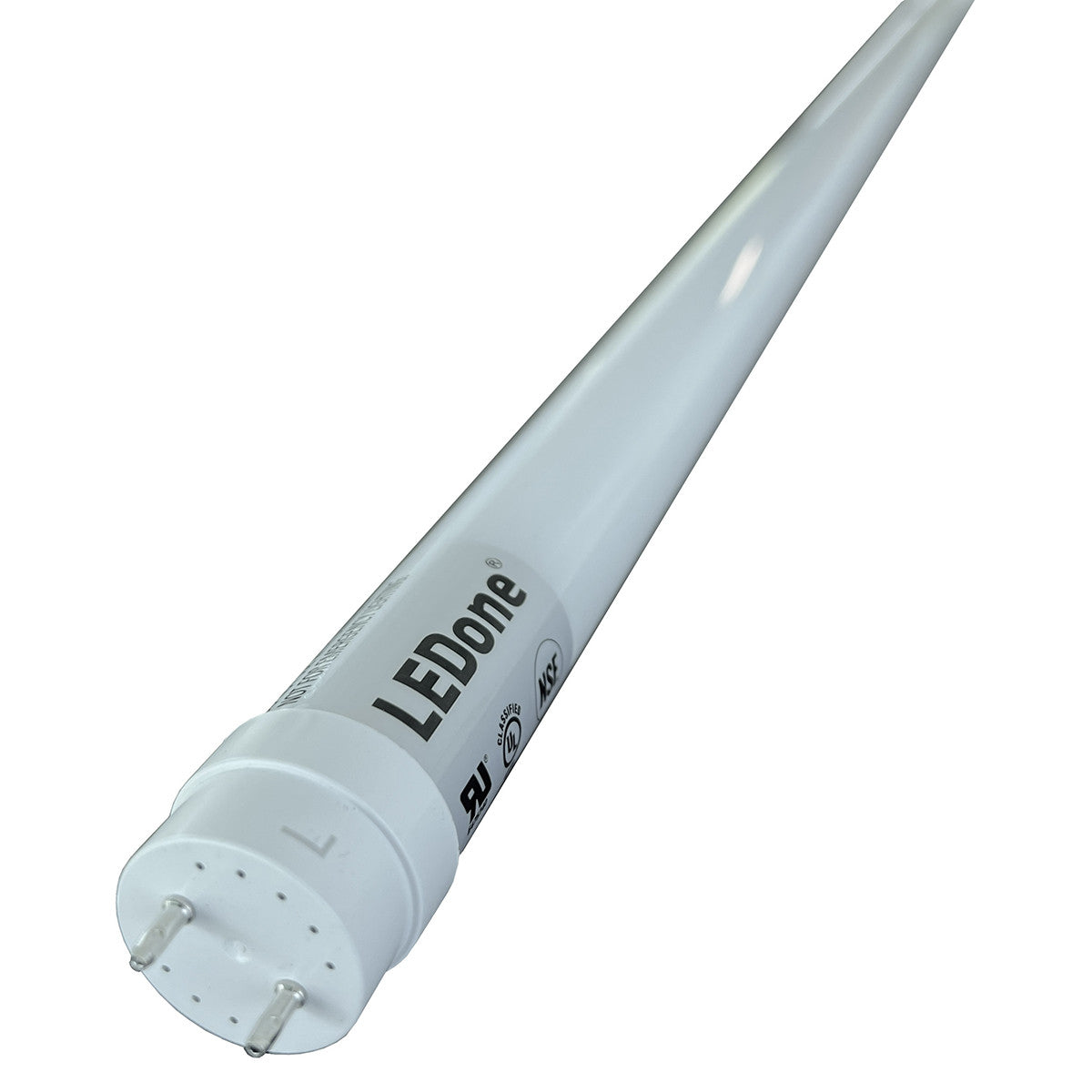 LEDone LOC-T84FT-17W50K-G-B DLC Listed 17 Watt 4ft LED Frosted T8 TypeB Double-Ended Tube Lamp 5000K