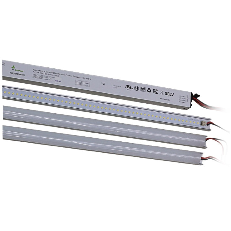 LEDone LOD-MTRT-4FT36WX2 DLC Qualified 2x4 36 Watts Magnetic Troffer Retrofit Kit Non-Dimmable - 1