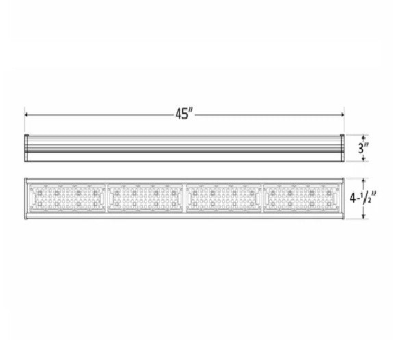 Westgate LOHB-4FT DLC Listed 120-Watt 4FT LED Wall Wash Outdoor Light Fixture
