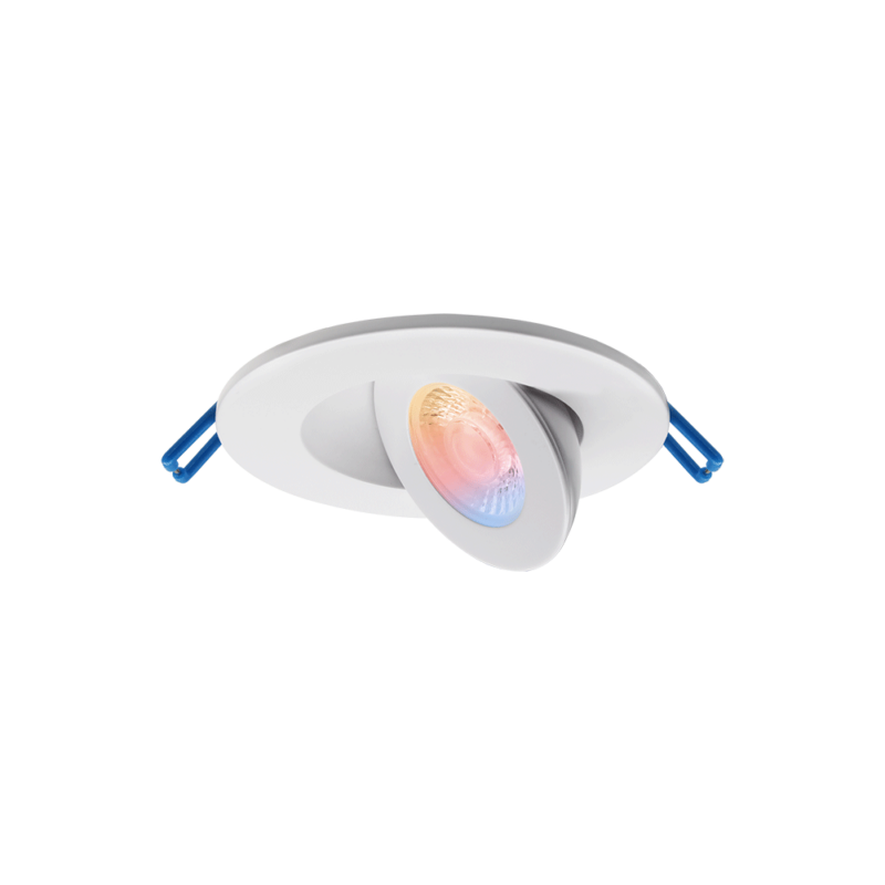Lotus ADS2FGSTRGBCW RGB and Tunable White 5-Watt LED 2-Inch Round Adjustable Gimbal Recessed Downlight Replaces 25W Halogen - 1