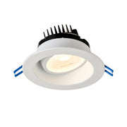 Lotus LED LRG4 Color Selectable 11.4-Watt 4-Inch LED Regressed Round Gimbal Downlight with 0-10V Dimmable Driver