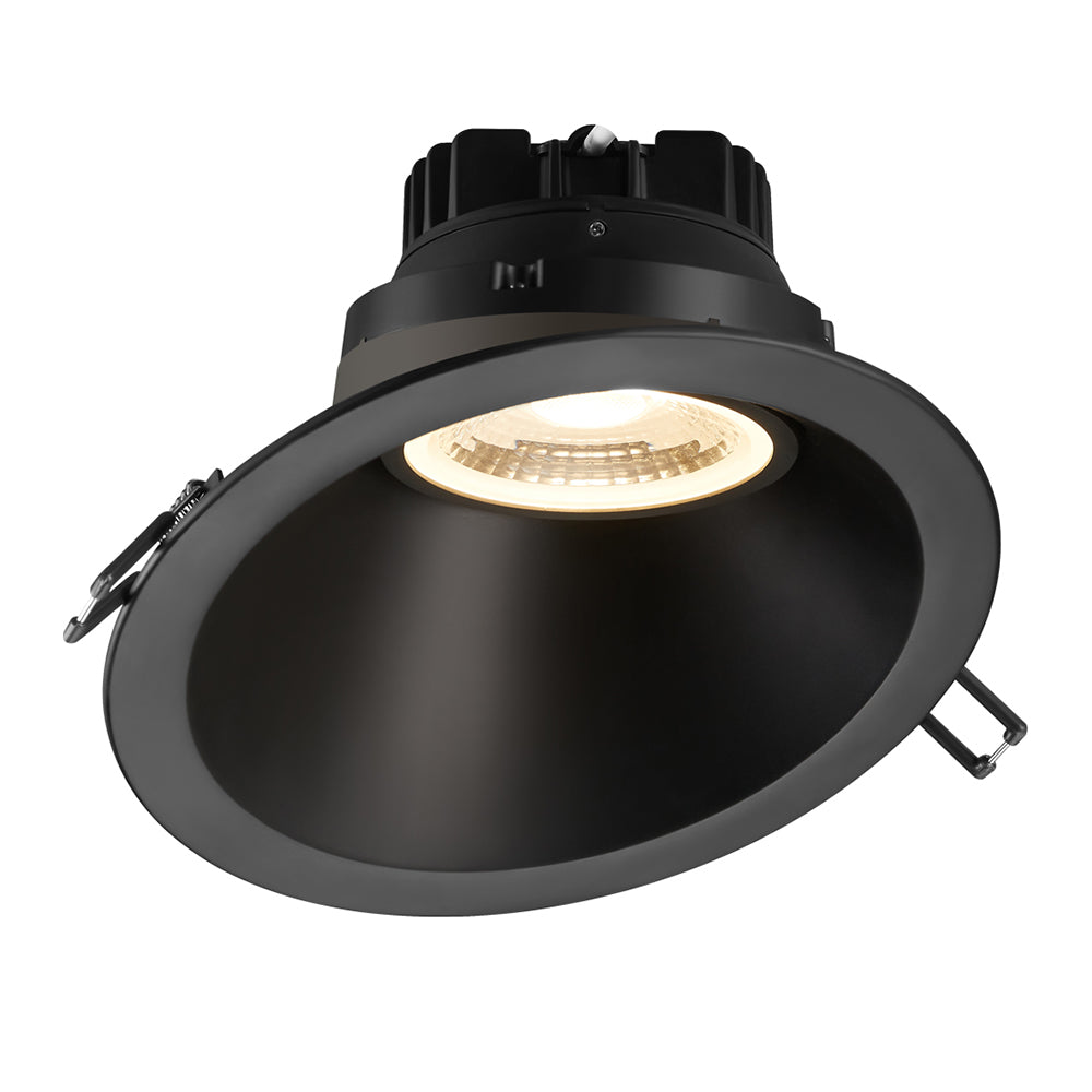 Lotus LRG6 Series 6-Inch Round 15-Watt LED High CRI Air-Tight Regressed Gimbal Downlight for Sloped Ceilings - 1