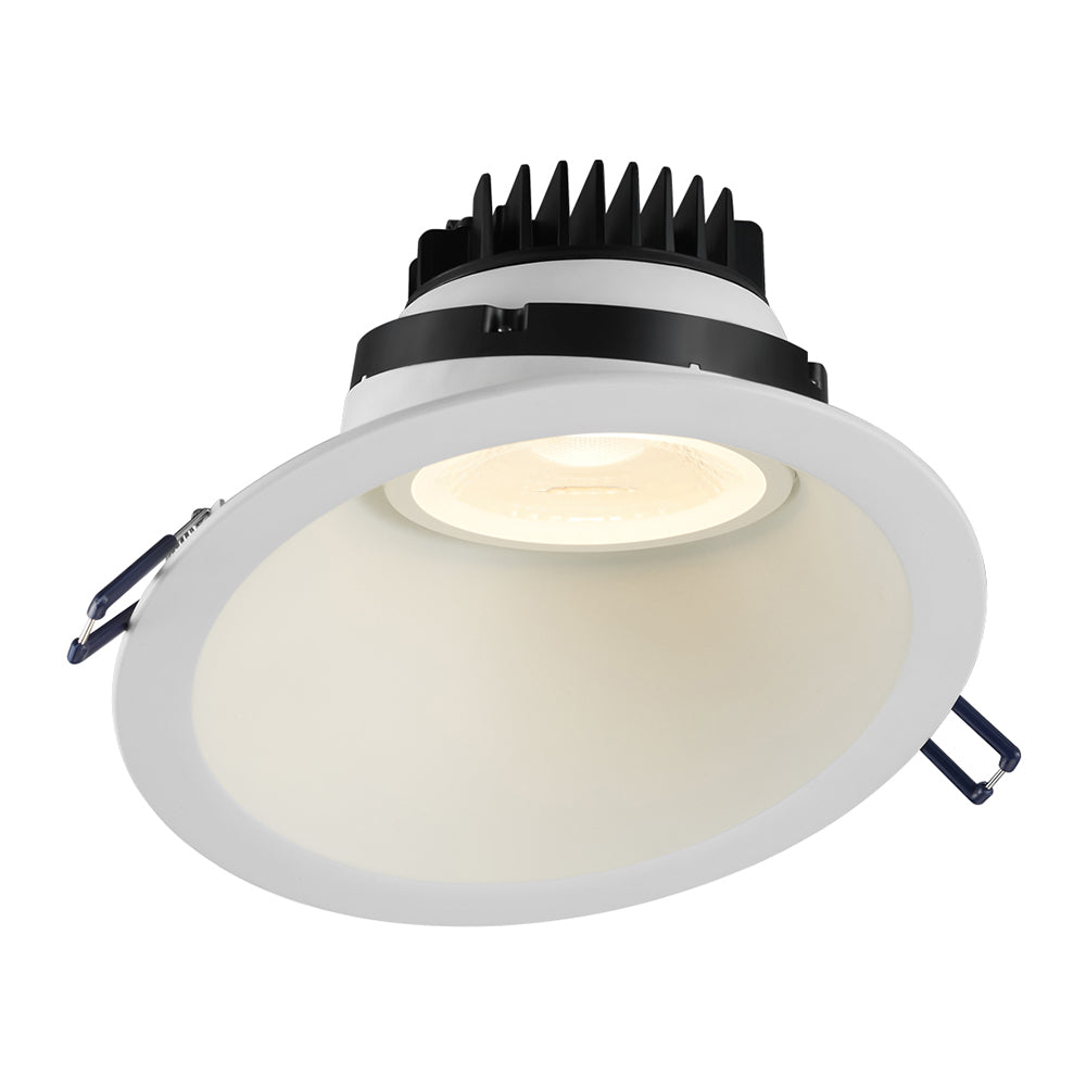Lotus LRG6 Series 6-Inch Round 15-Watt LED High CRI Air-Tight Regressed Gimbal Downlight for Sloped Ceilings 0