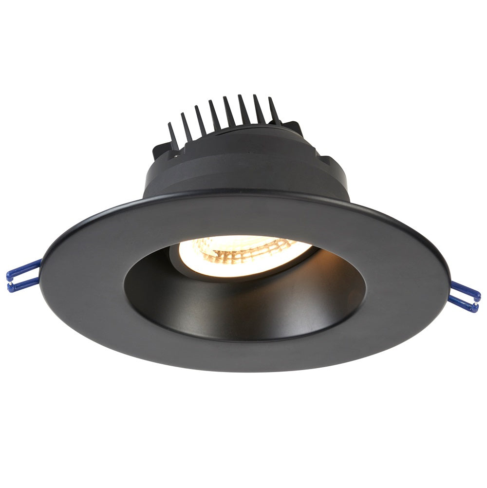 Lotus LRG6 Series 6-Inch Round 15-Watt LED High CRI Air-Tight Regressed Gimbal Downlight for Sloped Ceilings - 3