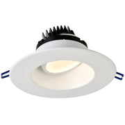 Lotus LRG6 Series 6-Inch Round 15-Watt LED High CRI Air-Tight Regressed Gimbal Downlight for Sloped Ceilings - 2