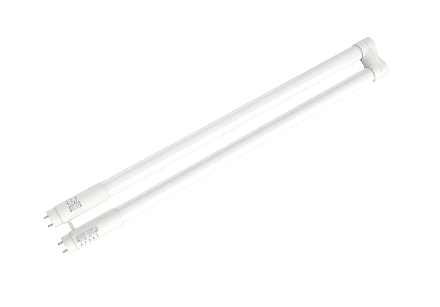 Eiko LPS15T8/U1/ABSDG/U/FCCT DLC Listed Color and Wattage Selectable 2-Foot LED Type A+B U-Bend Single+Double End Glass Tube Lamp Dimmable Replaces 32W Fluorescent