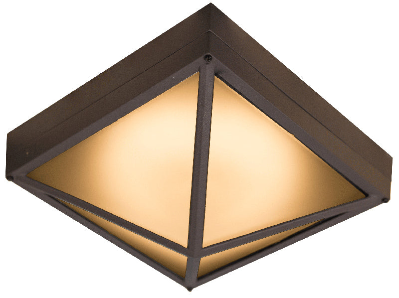 Westgate LRS-D 12 Watt LED Square Residential Light Fixture Dimmable with Pre-Wired Photocell