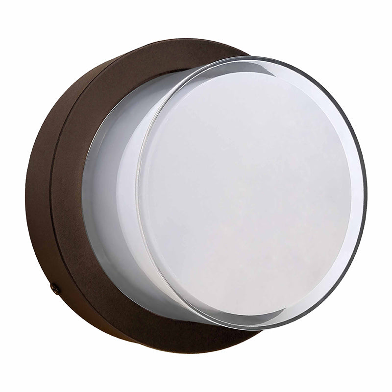 Westgate LRS-E-MCT-C90 12 Watt LED Architectural Indoor-Outdoor Wall Light Fixture with Double-Walled Lens - 1