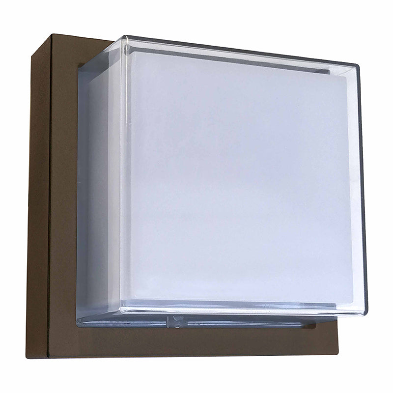 Westgate LRS-G-MCT-C90 12 Watt LED Architectural Indoor-Outdoor Square Non-Cutoff Wall Pack Fixture with Adjustable Color