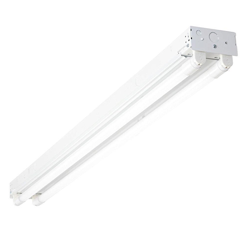 Westgate LRSL-4FT-2L-6PK-C 4-Foot 2-Lamp LED-Ready Strip Light Fixture with Clear Lens 6-Pack