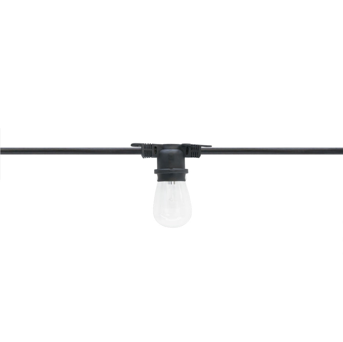 American Lighting LS2 E26 2-Wire 48ft Commercial Grade Light String - 25W Max per Socket