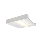 LSI Industries OPT 2x2 Field Selectable LED Recessed Center Basket Lens Troffer Light Fixture Dimmable