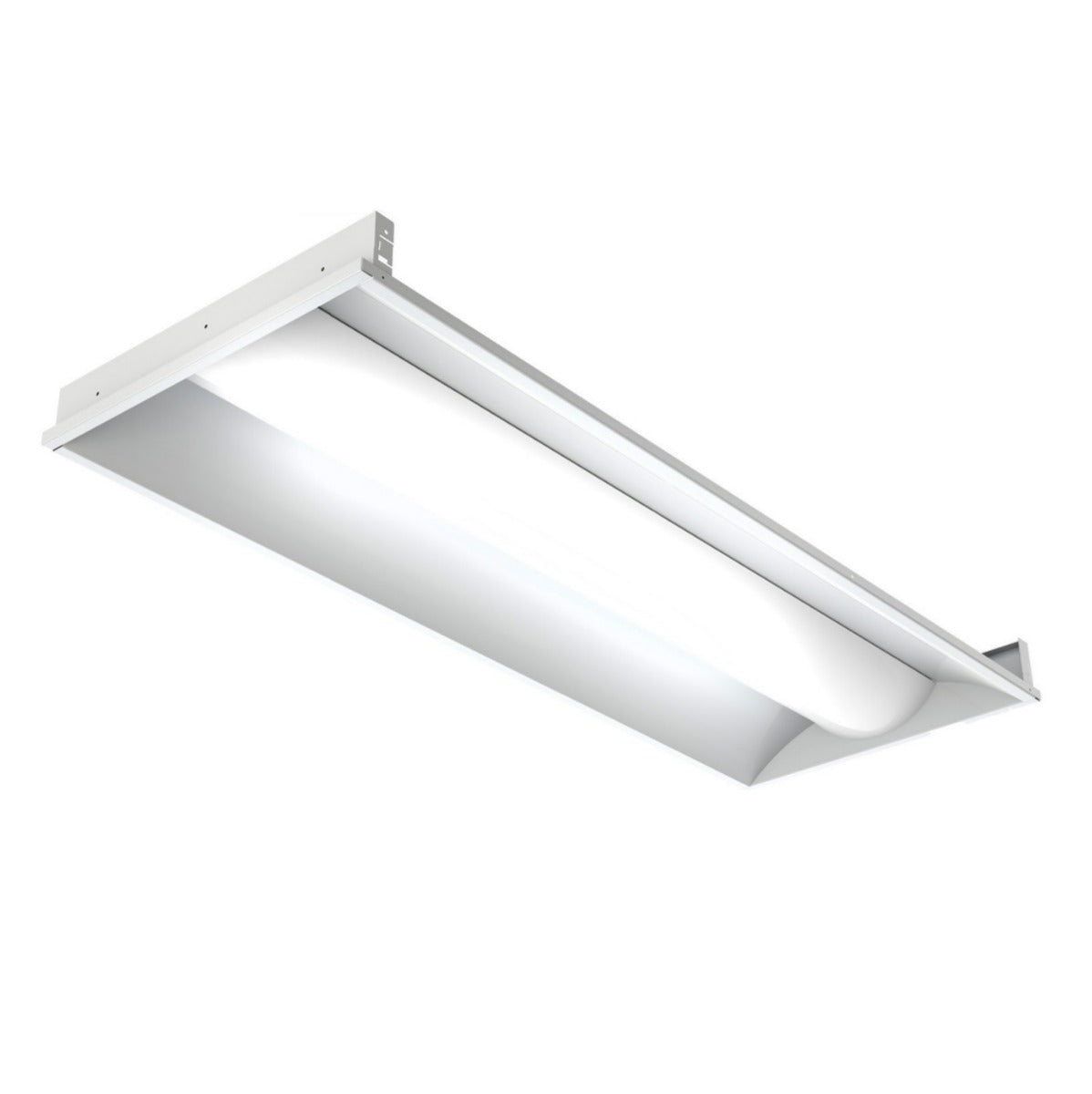 Westgate LTR-2X4-50W-40K-D DLC Listed 50 Watt 2x4 LED Direct-Indirect Troffer Fixture Dimmable with Metal Housing and PC Lens