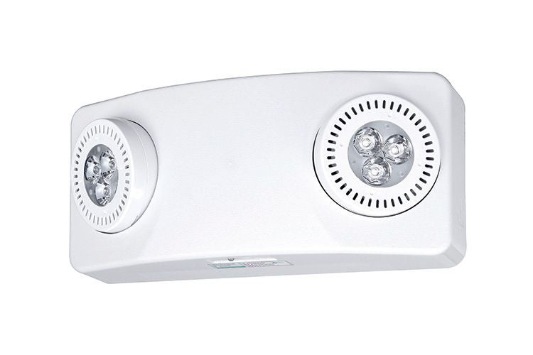 GE Lighting Lumination LUMELHL Series LED High Lumen Emergency Light Fixture White Housing