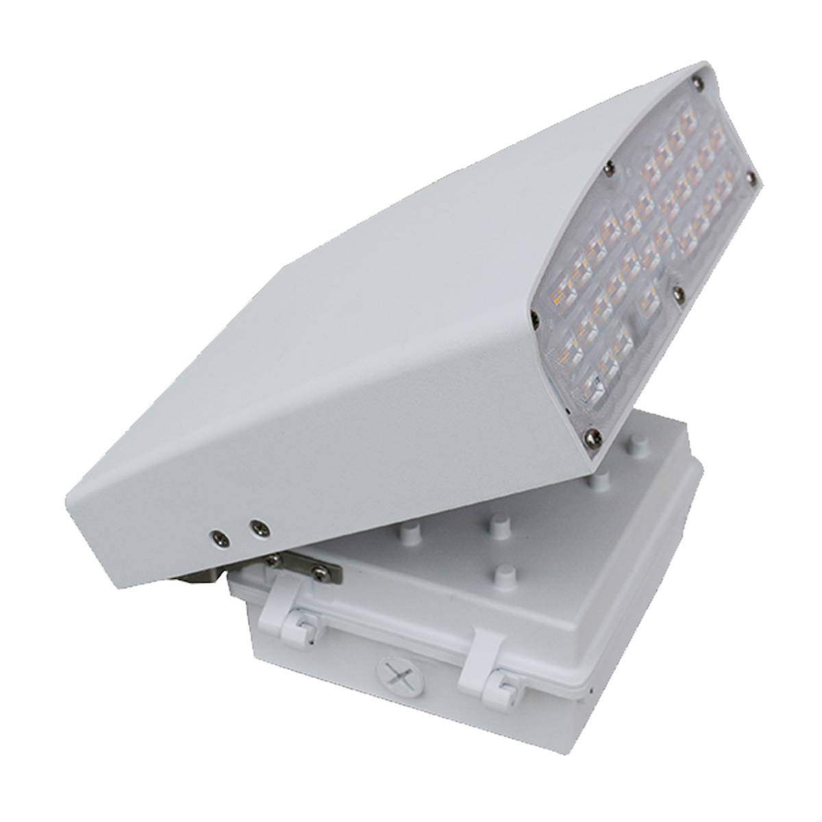 Westgate LWA-30CW-WH DLC Listed 30 Watt LED Adjustable Cutoff Wall Pack Light Fixture Dimmable