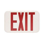 MaxLite EXT-RW Thin Thermoplastic LED Exit Sign Red Letters with Battery Backup