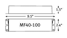 Mule Lighting MF40-100 Emergency Ballast for Fluorescent Lamps - 3