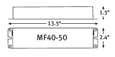 Mule Lighting MF40-50 Emergency Ballast for Fluorescent Lamps - 3