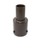 NaturaLED MT-3RTV2.5-1/BZ 3-Inch Round Pole Mount Tenon Adapter with 2-3/8-Inch O.D. Tenon Bronze