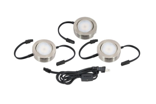 American Lighting MVP-3 4.3 Watt MVP Swivel LED 3-Puck Light Kit 120V Dimmable
