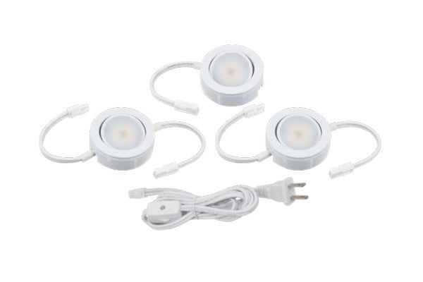 American Lighting MVP-3 4.3 Watt MVP Swivel LED 3-Puck Light Kit 120V Dimmable