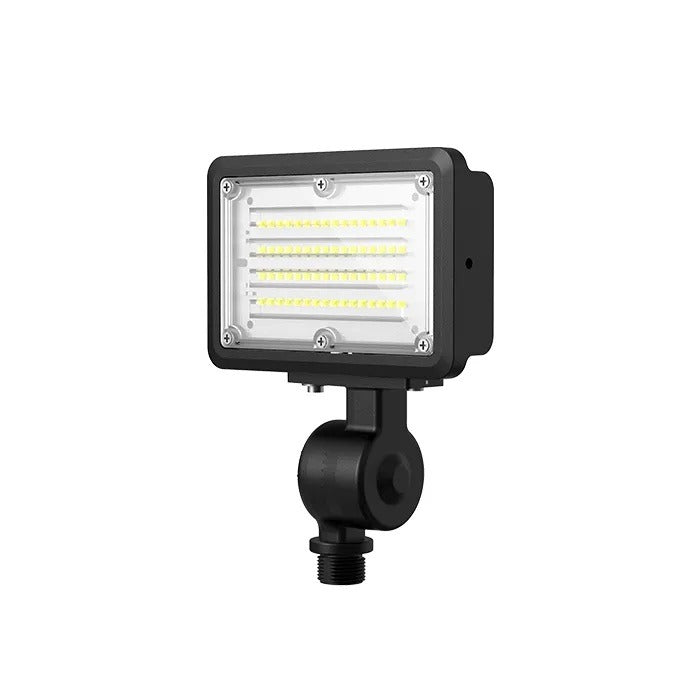 NaturaLED FXFDL15SW/77/CCT3/BK-KNC Color Selectable LED Floodlight Fixture with Knuckle Mount