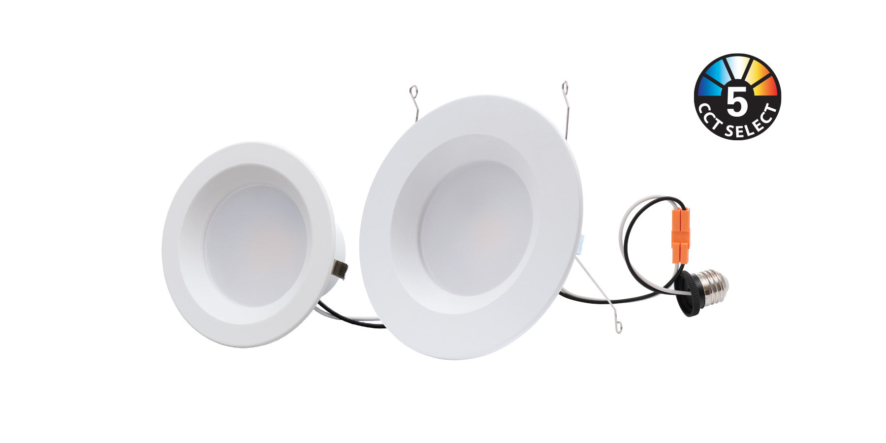 NaturaLED LED4RL10-75L9CCT5 10-Watt 4-Inch Color Selectable LED Recessed Downlight Retrofit