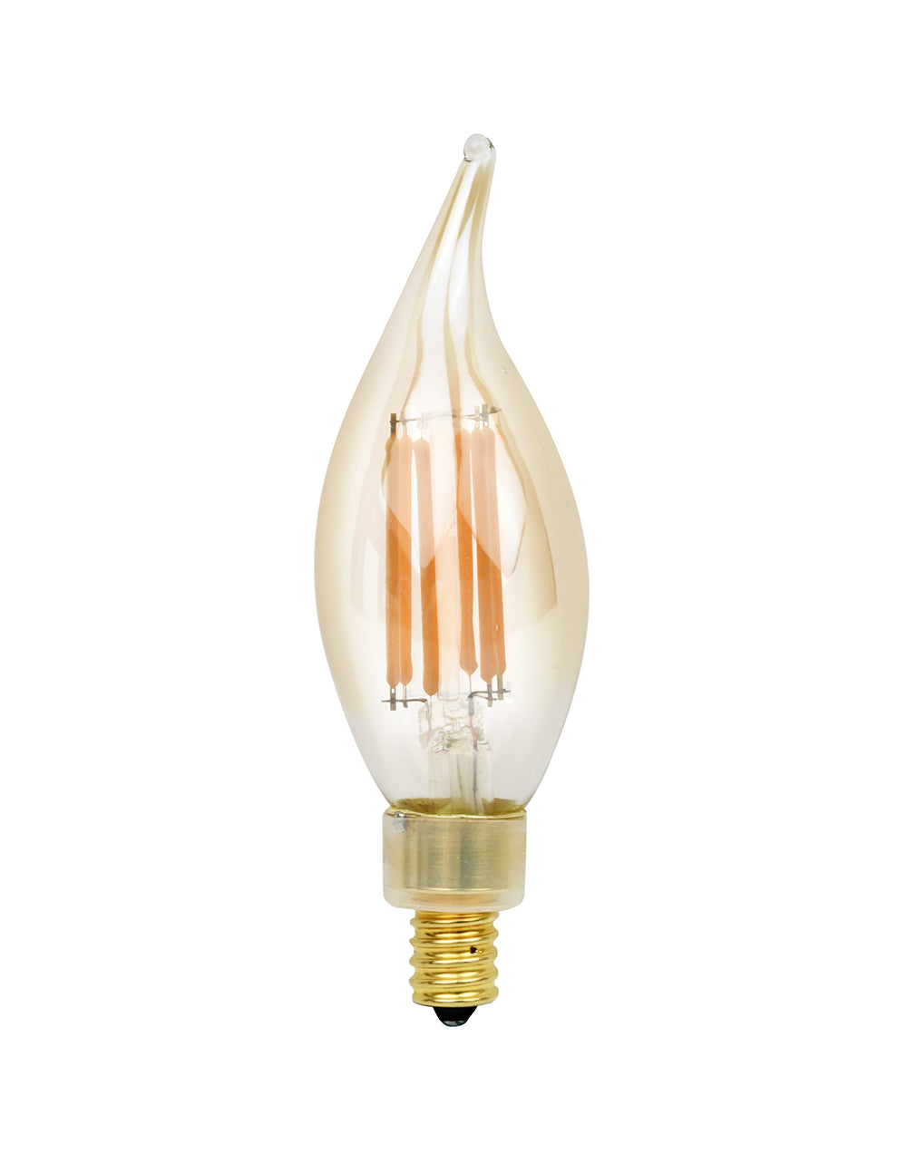 NaturaLED LED5CAF/FIL/E26/32L/922 5 Watt LED Filament Decorative Candle Lamp E26 Base 2200K