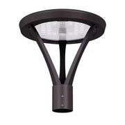 NaturaLED PST16 Wattage and Color Selectable 16-Inch Post Top Area Light Fixture Dimmable - Bronze