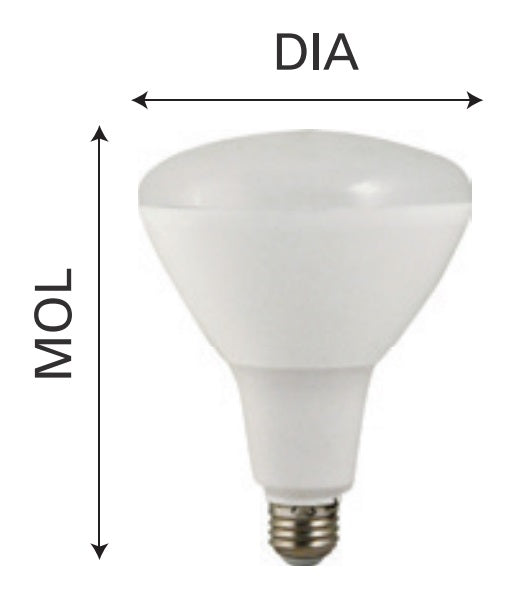 MOL DIA NaturaLED LED7R20/55L/50K 7 Watt LED R20 Bulb Dimmable Lamp 5000K