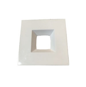NaturaLED RTS-6RL15-WH 6-Inch White Square Recessed Trim Accessory for Downlight Fixture