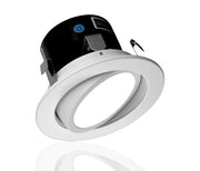White - Nicor Lighting DLG4 Energy Star 9.1-Watt 4-Inch LED Directional Accent Downlight Gimbal Fixture