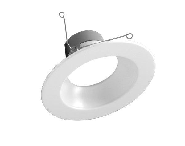 Nicor Lighting DLR56 Series Energy Star Rated 5/6-Inch LED Recessed Downlight Retrofit with White Trim