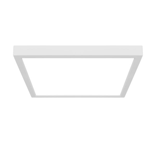 9-Inch Square - Nicor Lighting DSE Color Selectable LED Edge Lit Surface Mount Downlight