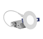 Nicor Lighting REL31120SRDWH 3-inch Color Selectable Round Canless Edge Lit Recessed LED Downlight Kit Dimmable