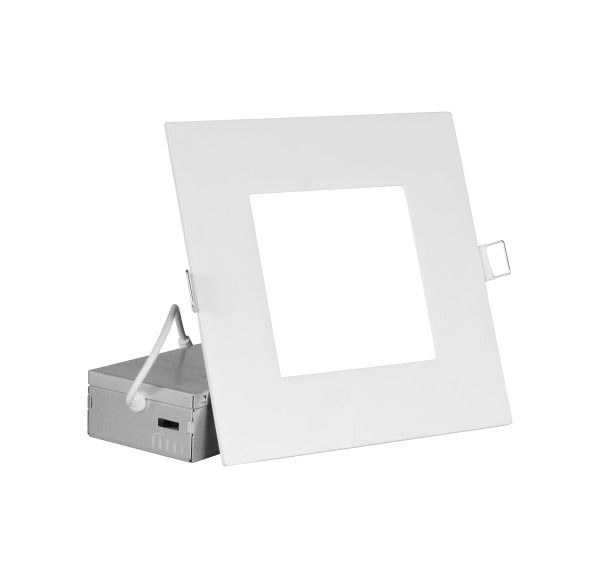 Nicor Lighting REL61120SSQWH Color Selectable 6-Inch Square Edge Lit Recessed LED Downlight Dimmable