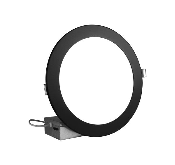Nicor Lighting REL81120S 8-inch Color Selectable Round Canless Edge Lit Recessed LED Downlight Kit Dimmable