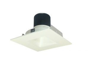 Nora Lighting NIO-4SNDSQ30XWW/10 10 Watt 4-Inch Iolite LED Square White Reflector with White Flange