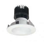 Nora Lighting NIO-4RNDC50XWW/10 14 Watt 4-Inch Iolite LED Round  White Reflector with White Flange