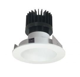 Nora Lighting NIO-4RNDC50XWW/10 14 Watt 4-Inch Iolite LED Round  White Reflector with White Flange