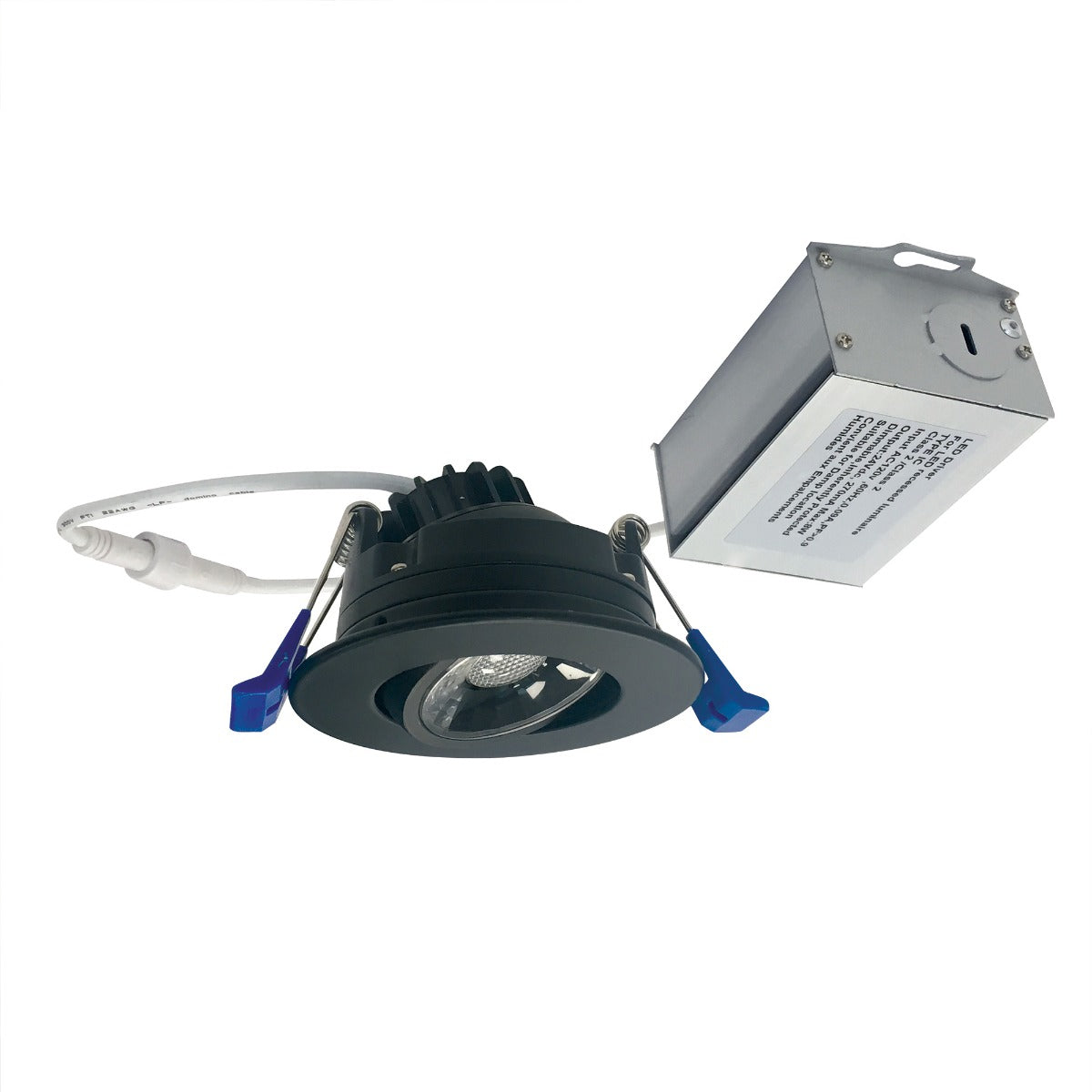 NORA Lighting NM2-2RG 2-Inch LED M2 Round Recessed Adjustable Gimbal Downlight Fixture Dimmable