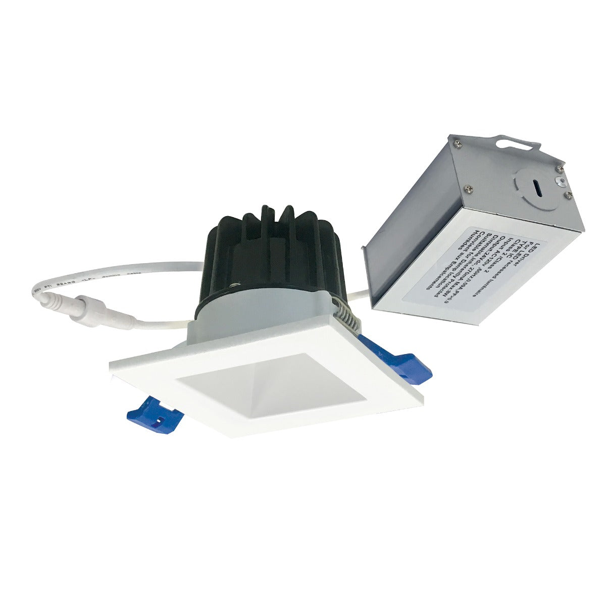 NORA Lighting M2 Series NM2-2SDC 2-Inch LED M2 Square Recessed Downlight Dimmable