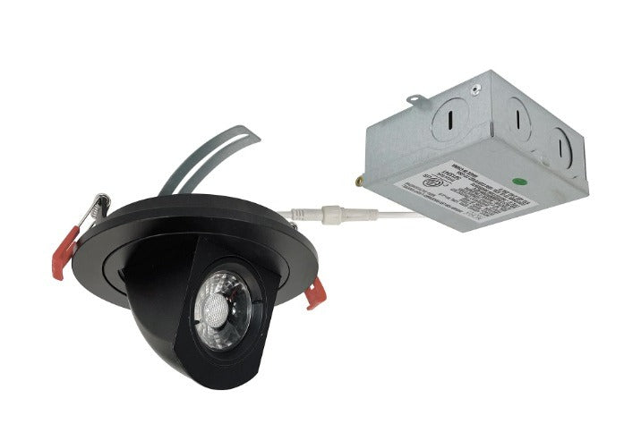 NORA Lighting M4 Series NM4-R470 4-Inch 12-Watt LED Round Recessed Adjustable Elbow Downlight Fixture Dimmable