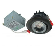 NORA Lighting M4 Series NM4-RG 4-Inch 12-Watt LED Round Recessed Adjustable Gimbal Downlight Fixture Dimmable