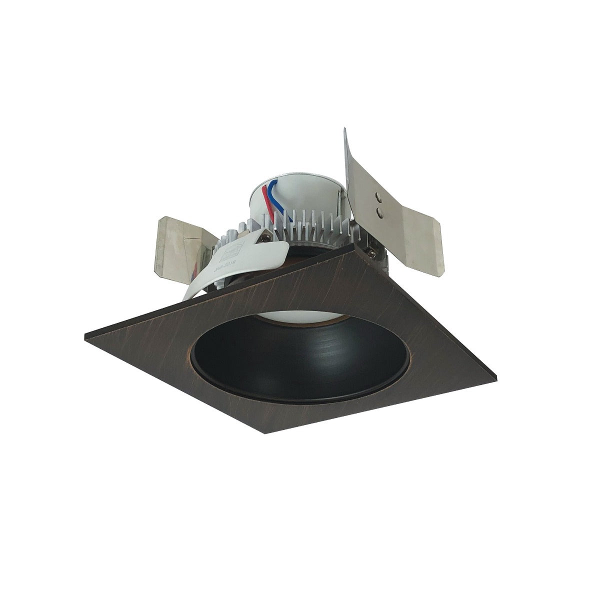 Bronze Reflector / Bronze Flange - NORA Lighting NLCBC2-553BZBZ/A 5-Inch Cobalt Click LED Square Round Retrofit Reflector Dimmable