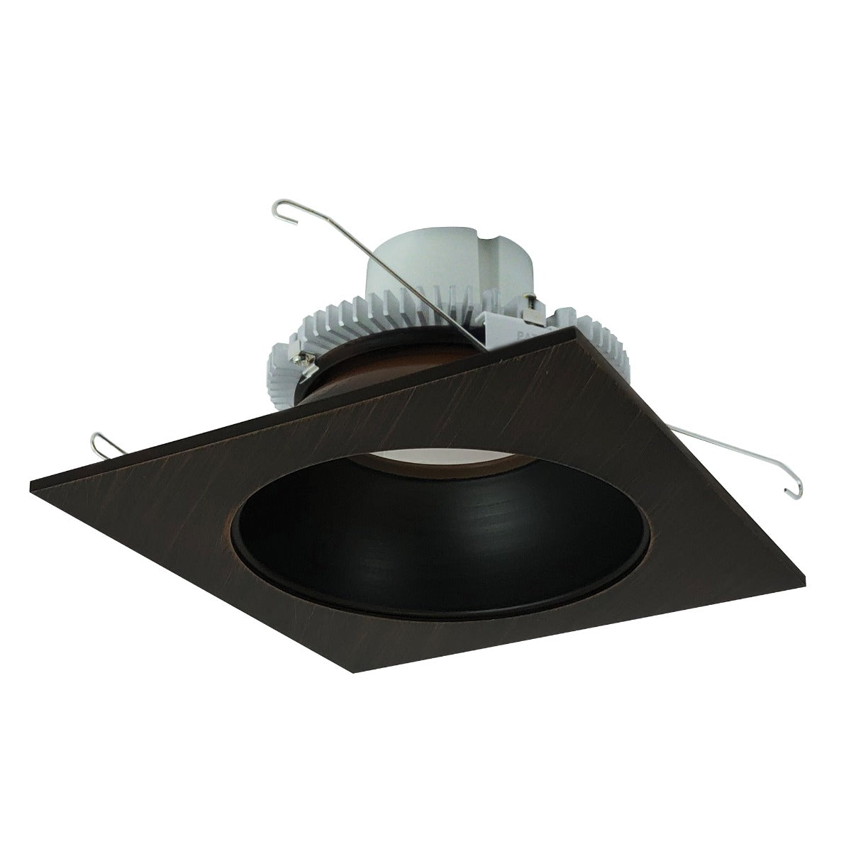 NORA Lighting NLCBC2-653BZBZ 6in LED Cobalt Click Square Downlight Retrofit with Round Aperture