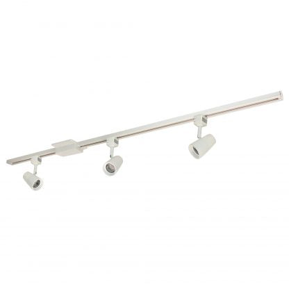 NORA Lighting NTLE-870 4-Foot Track Pack with 3 MAC 10W per LED Track Head - White