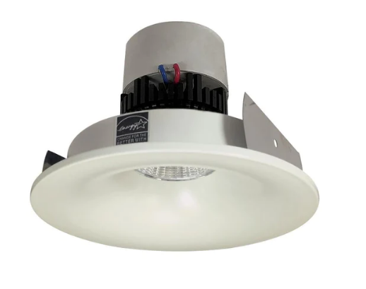 Nora Lighting NPR-4RNB27XWW 12-Watt 4-Inch Pearl LED Round Bullnose Retrofit 2700K Dimmable