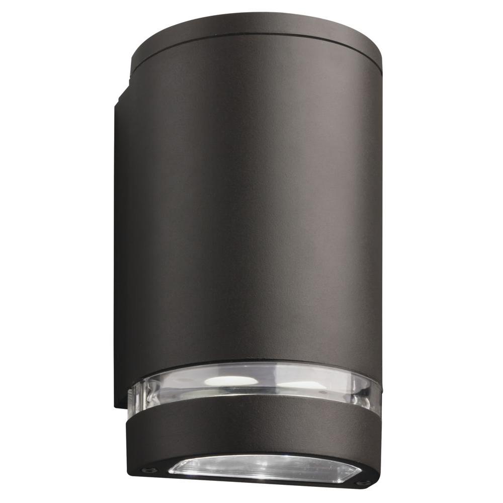 Lithonia Lighting OLLWD LED P1 40K MVOLT DDB M6 9 Watt LED Outdoor Wall Cylinder Downlight Dark Bronze